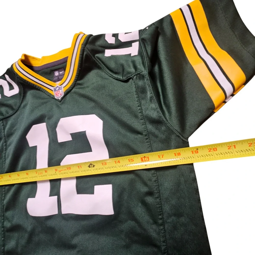 Nike Green Jersey with V-neck and Short Sleeves - Picture 10 of 10